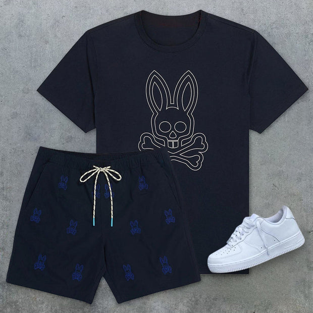 Personalized Fashion College Style Casual T-Shirt Set