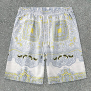 Trendy Baroque Casual Shorts Shirt Loose Short Sleeve Suit