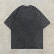 Casual Vintage Cupid Distressed Print T-Shirt