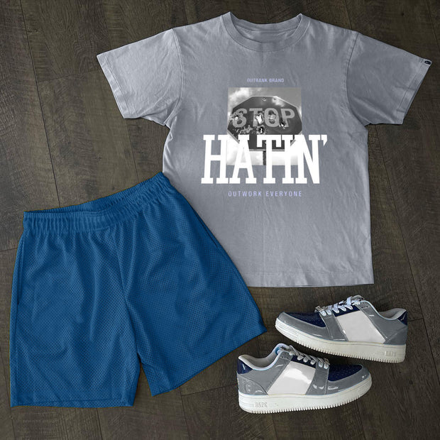 Fashion casual printed loose T-shirt shorts two-piece set