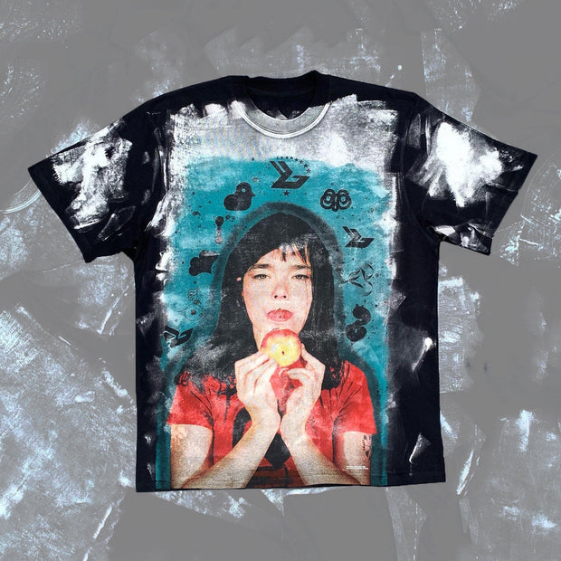 Casual street retro printed T-shirt