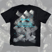 Casual street retro printed T-shirt