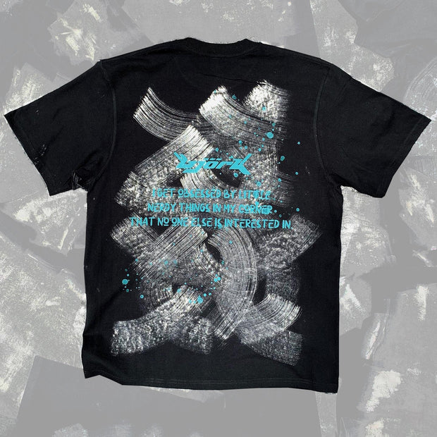 Casual street retro printed T-shirt