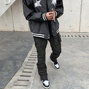 High street performance vibe style trousers zipper street casual trousers