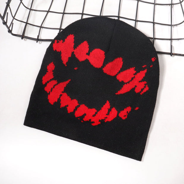 Funny Gothic Jacquard Knitted Hat