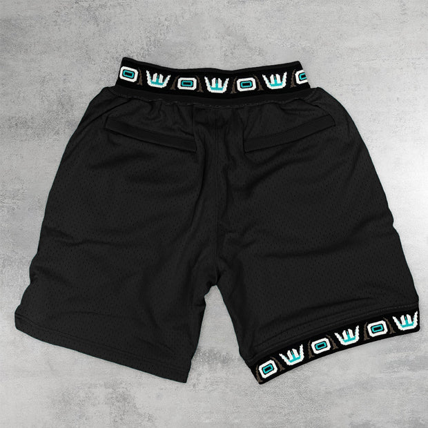 Fashion Retro Grizzly Hip Hop Mesh Shorts