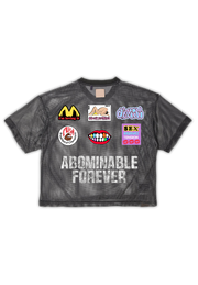 Casual mesh print jersey