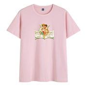 Retro printed cotton round neck print trendy short-sleeved T-shirt