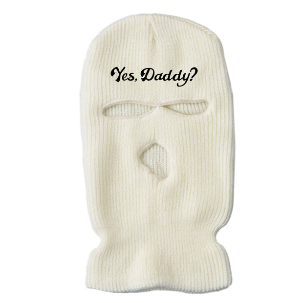 Ski mask knitted warm three-hole hat