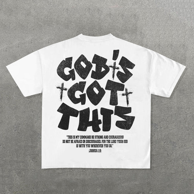 Joshua 1:9 Print Short Sleeve T-Shirt