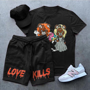 Fashion casual printed tracksuit