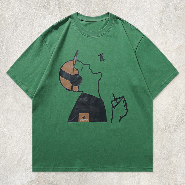 Cartoon Person Graphic Tee