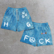 Rap Festival Print Mesh Bifeet