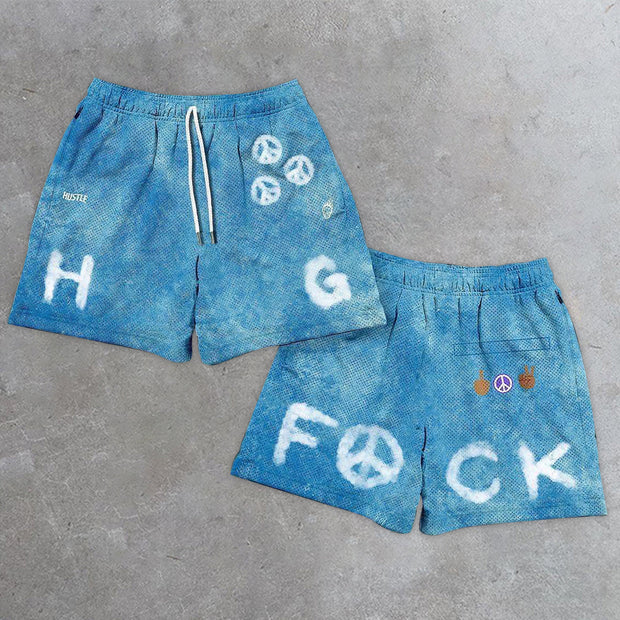 Rap Festival Print Mesh Bifeet