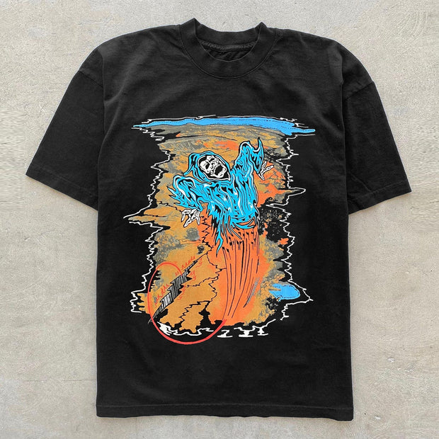 Casual Fashion Printed Crewneck T-Shirt