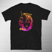 NAGANORI Cyberpunk Print Short Sleeve T-Shirt