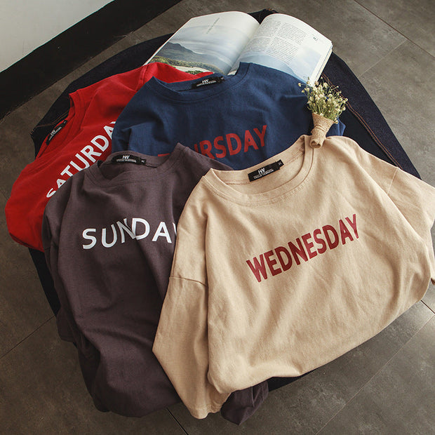 Fashion print street style T-shirt