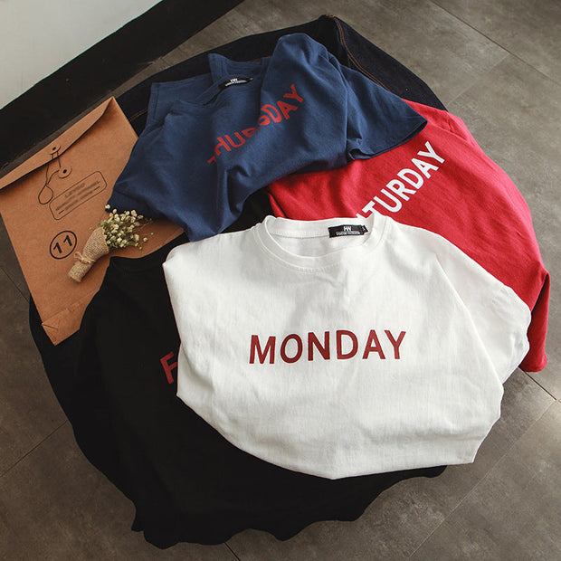 Fashion print street style T-shirt