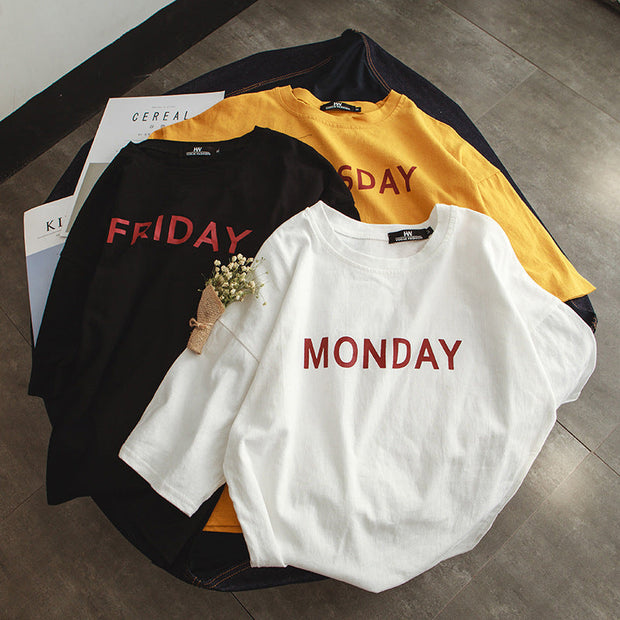 Fashion print street style T-shirt