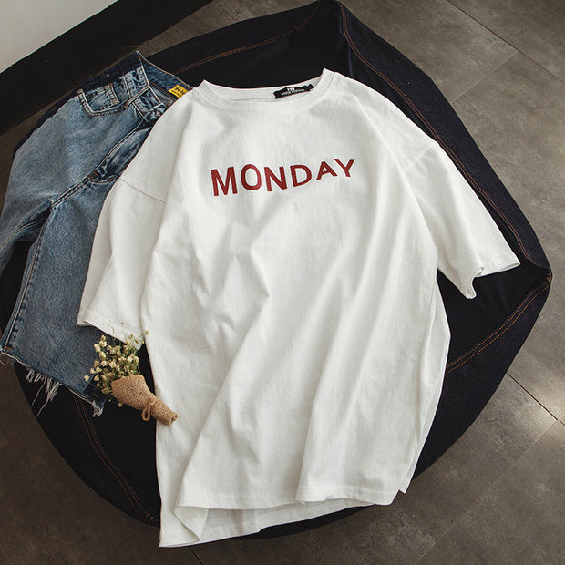 Fashion print street style T-shirt