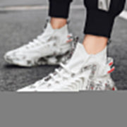 Fashion casual flying woven skin tone solid color sports round toe coconut shoes