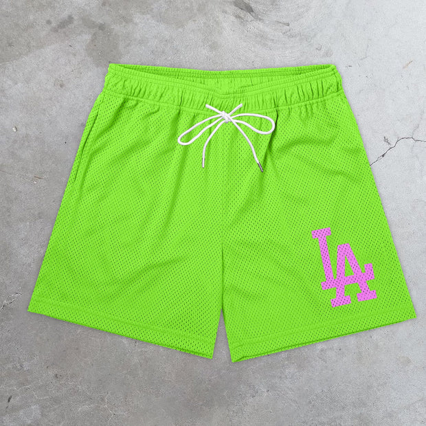Casual Fashion Retro Mesh Trendy Brand Shorts
