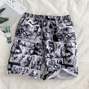Fashion multicolor beach pants casual shorts
