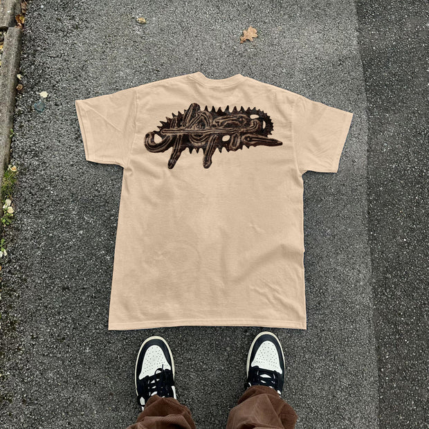 Pop singer print short-sleeved T-shirt