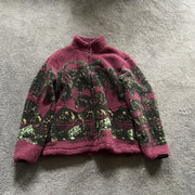 Tide brand polar fleece high neck pattern coat street style