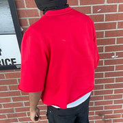 Jesus Print Elbow Length T-Shirt