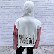 Personalized men's street style color block hoodie