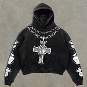 Fashion personalized cross hoodie