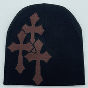 Cross Jacquard Hat for Men and Women