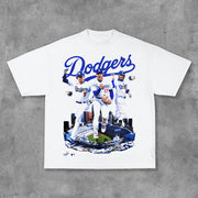 Fashion Team Print Short Sleeve T-Shirt
