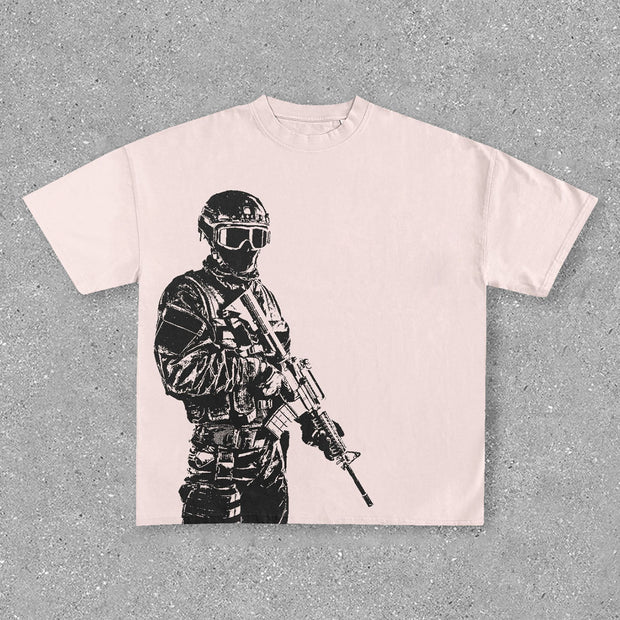 Personalized Street Fighter Print T-Shirt