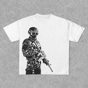 Personalized Street Fighter Print T-Shirt