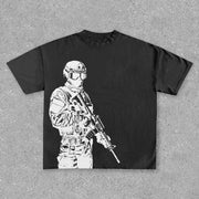 Personalized Street Fighter Print T-Shirt