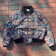 Aztec Tribal Vintage Work Jacket