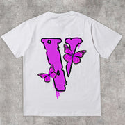 Tide brand print retro street short-sleeved T-shirt