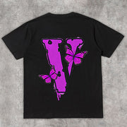 Tide brand print retro street short-sleeved T-shirt