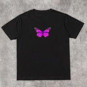 Tide brand print retro street short-sleeved T-shirt