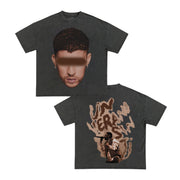 Street hip-hop trendy short-sleeved cotton T-shirt