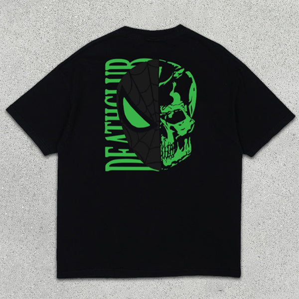 Skull Graphic Print Short Sleeve T-Shirt