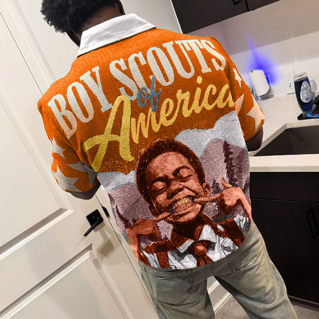 American Boys Tapestry Short Sleeve Jacket