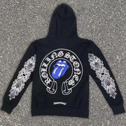 Casual retro punk hip hop street hoodie