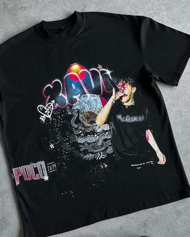 Personalized street style round neck printed T-shirt