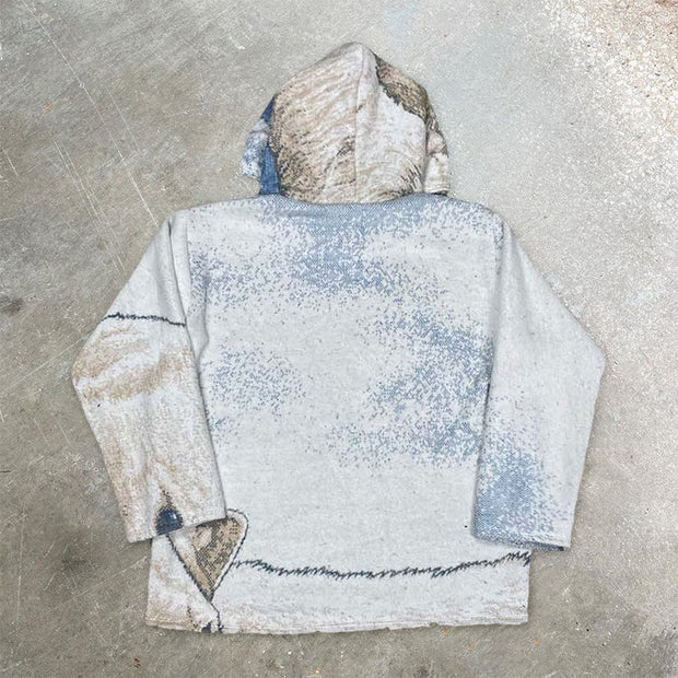 Trend Art Print Casual Hoodie