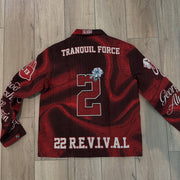 Vintage preppy zip-up jacket with lapel