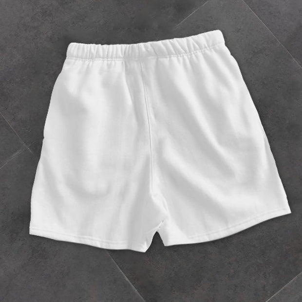 Trendy casual graffiti print shorts