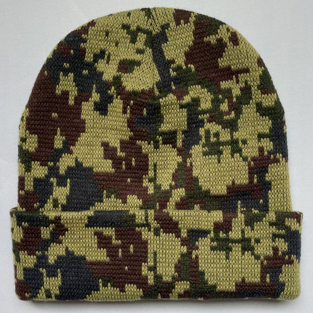 Camouflage knitted hat